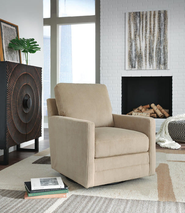 Icaman Swivel Accent Chair - CasaBella Furniture (San Antonio, TX)