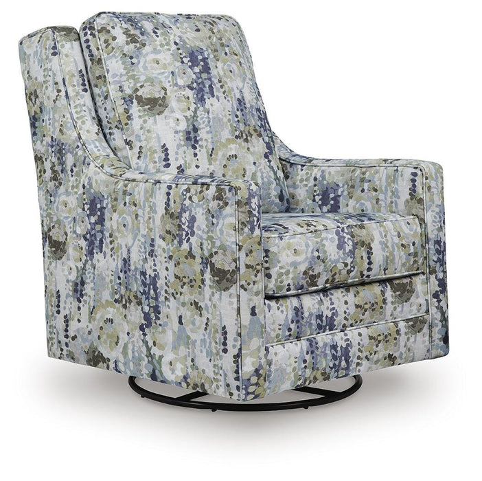 Dustinford Swivel Glider Accent Chair - CasaBella Furniture (San Antonio, TX)