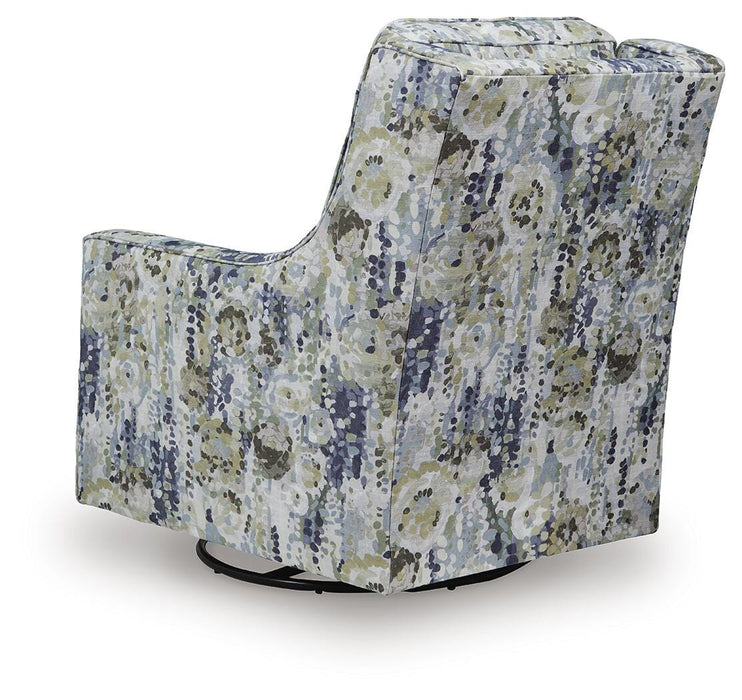 Dustinford Swivel Glider Accent Chair - CasaBella Furniture (San Antonio, TX)