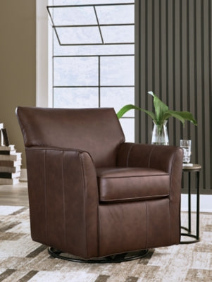 Braydunn Swivel Glider Accent Chair - CasaBella Furniture (San Antonio, TX)