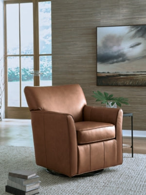 Braydunn Swivel Glider Accent Chair - CasaBella Furniture (San Antonio, TX)