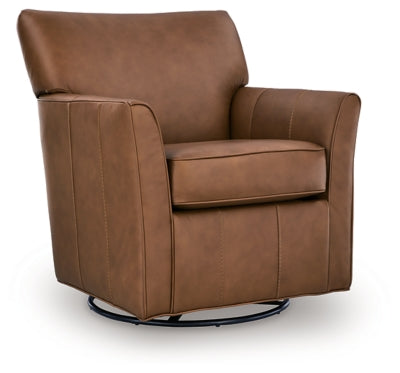 Braydunn Swivel Glider Accent Chair - CasaBella Furniture (San Antonio, TX)