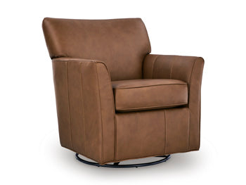 Braydunn Swivel Glider Accent Chair - CasaBella Furniture (San Antonio, TX)