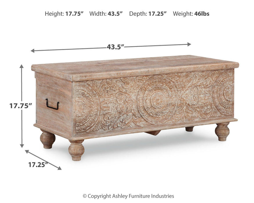 Fossil Ridge Storage Bench - CasaBella Furniture (San Antonio, TX)