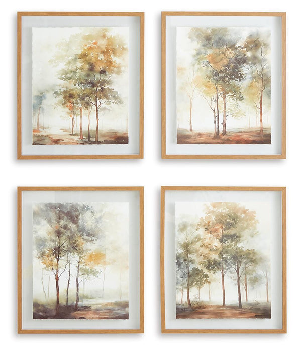 Bryneford Wall Art (Set of 4) - CasaBella Furniture (San Antonio, TX)