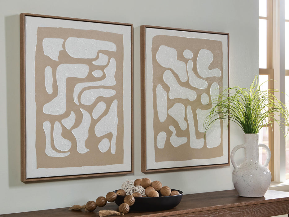 Waldett Wall Art (Set of 2) - CasaBella Furniture (San Antonio, TX)