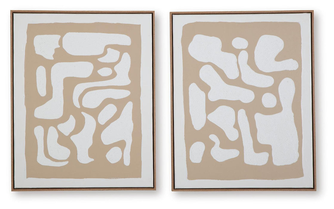 Waldett Wall Art (Set of 2) - CasaBella Furniture (San Antonio, TX)