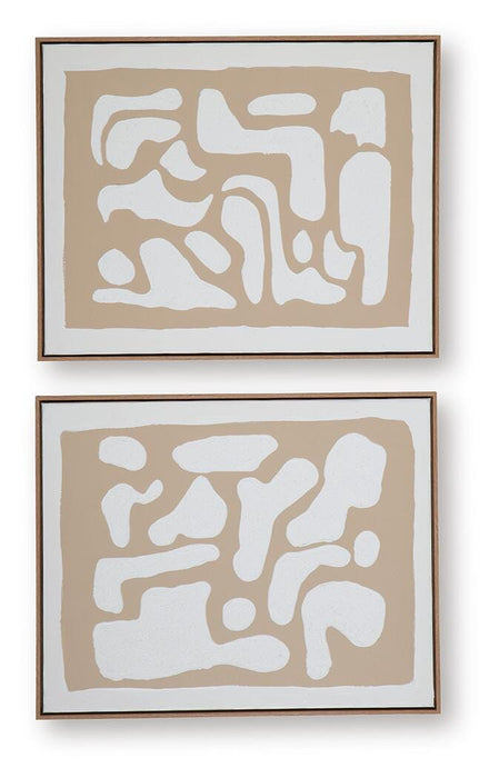 Waldett Wall Art (Set of 2) - CasaBella Furniture (San Antonio, TX)