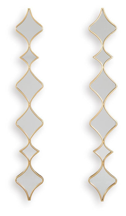 Harriswood Accent Mirror Set (Set of 2) - CasaBella Furniture (San Antonio, TX)