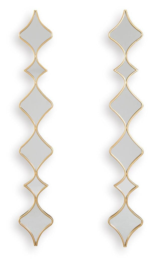 Harriswood Accent Mirror Set (Set of 2) - CasaBella Furniture (San Antonio, TX)