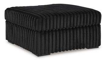 Midnight-Madness Oversized Accent Ottoman - CasaBella Furniture (San Antonio, TX)