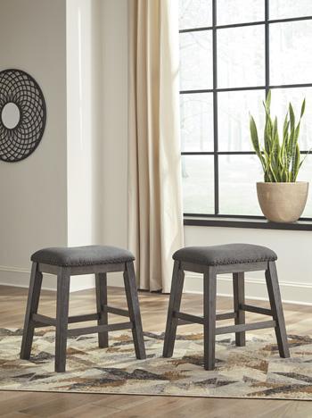 Caitbrook Counter Height Upholstered Bar Stool - CasaBella Furniture (San Antonio, TX)