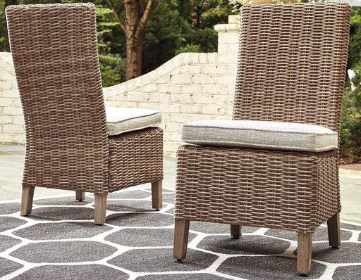 Beachcroft Outdoor Side Chair with Cushion (Set of 2) - CasaBella Furniture (San Antonio, TX)