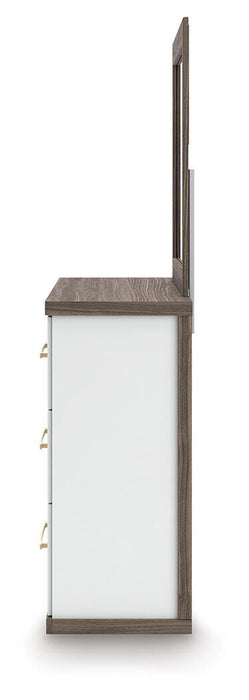 Kendanport Dresser and Mirror - CasaBella Furniture (San Antonio, TX)