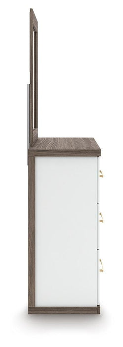 Kendanport Dresser and Mirror - CasaBella Furniture (San Antonio, TX)