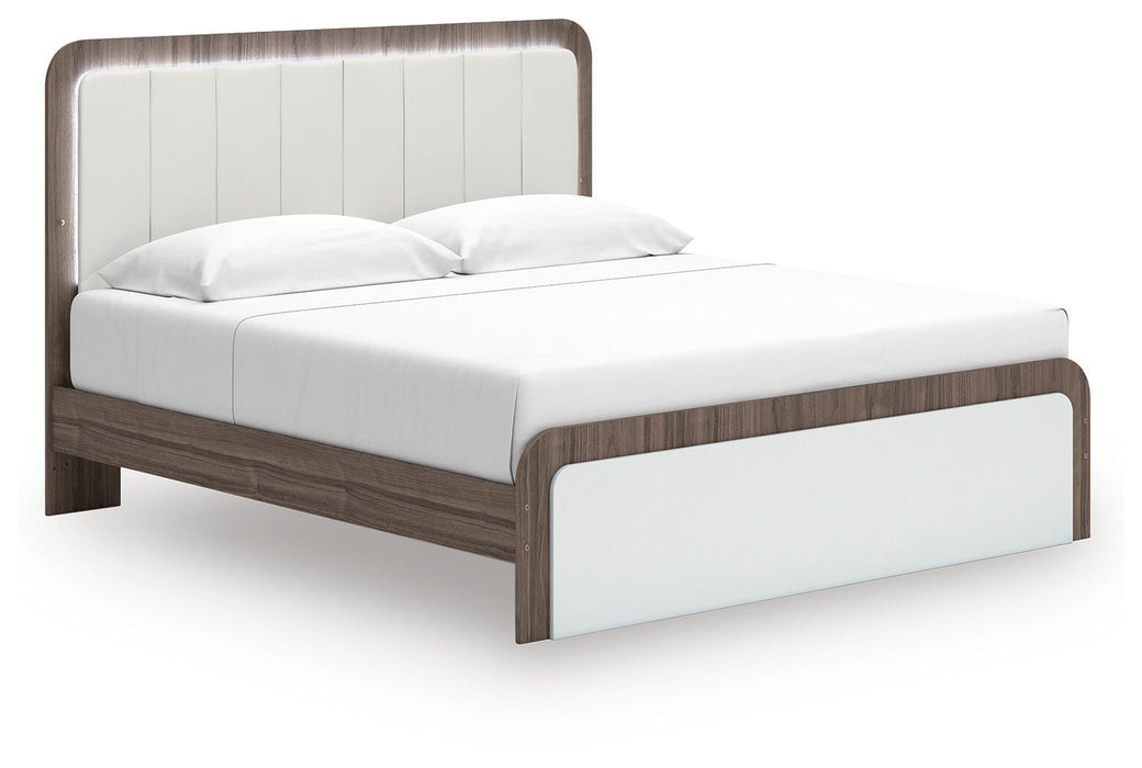 Kendanport Upholstered Bed - CasaBella Furniture (San Antonio, TX)