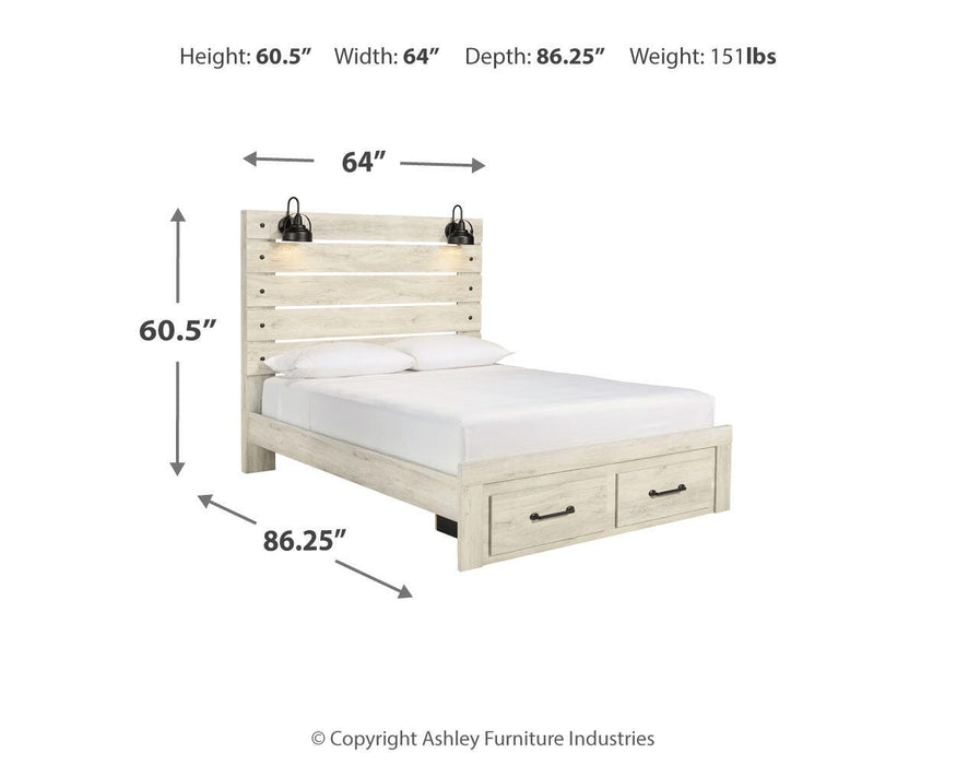 Cambeck Bed with 2 Storage Drawers - CasaBella Furniture (San Antonio, TX)