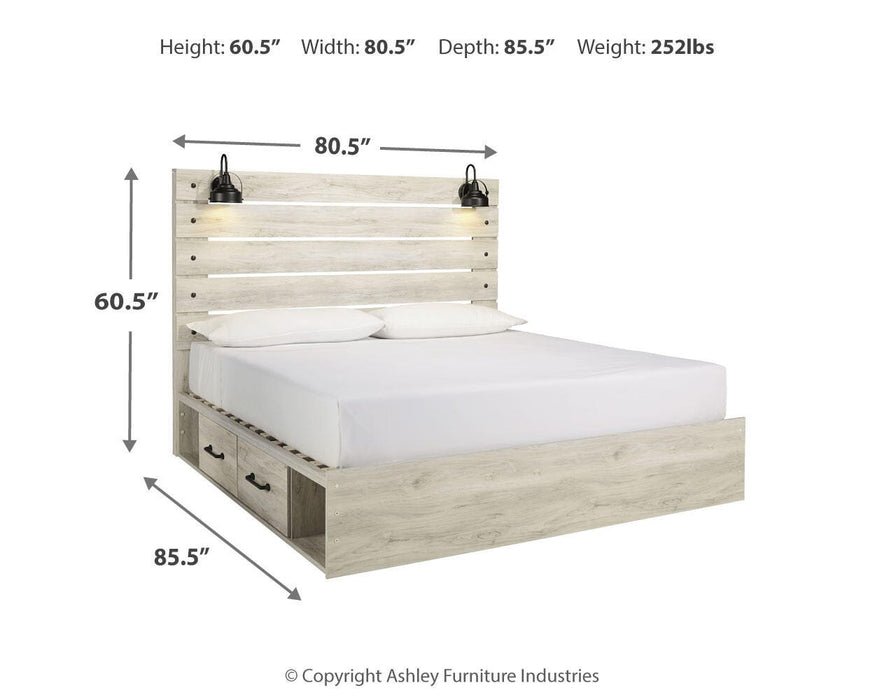 Cambeck Bed with 2 Storage Drawers - CasaBella Furniture (San Antonio, TX)