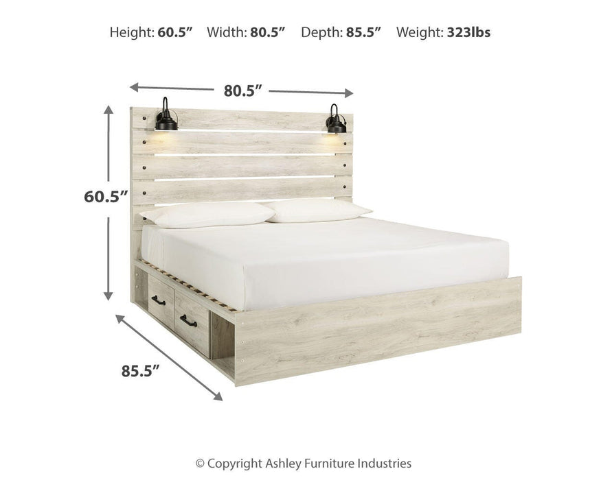 Cambeck Bed with 4 Storage Drawers - CasaBella Furniture (San Antonio, TX)