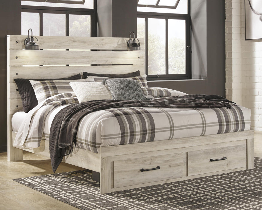 Cambeck Bed with 2 Storage Drawers - CasaBella Furniture (San Antonio, TX)