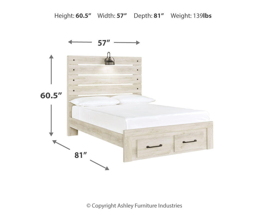 Cambeck Bed with 2 Storage Drawers - CasaBella Furniture (San Antonio, TX)