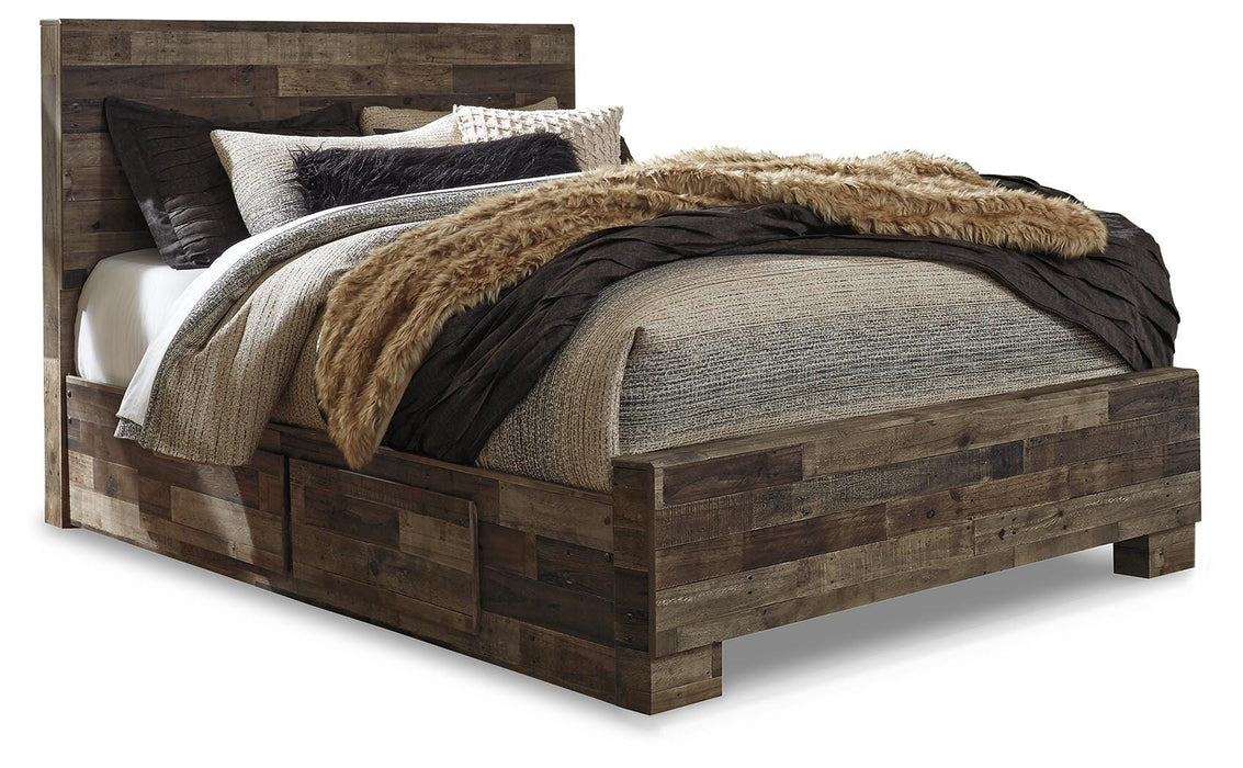 Derekson Bed with 2 Side Storage - CasaBella Furniture (San Antonio, TX)