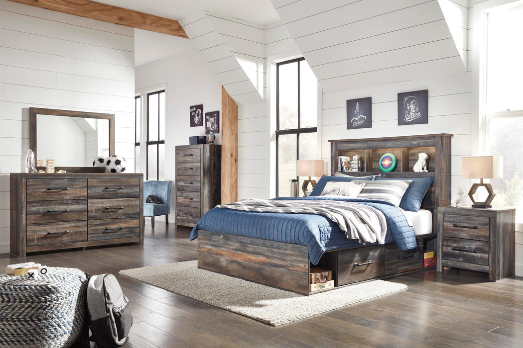 Drystan Youth Bed with 2 Storage Drawers - CasaBella Furniture (San Antonio, TX)