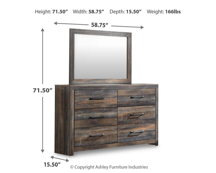 Drystan Dresser and Mirror - CasaBella Furniture (San Antonio, TX)