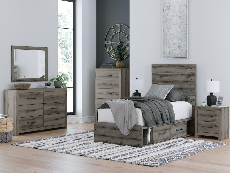Graystorm Bed with Storage - CasaBella Furniture (San Antonio, TX)
