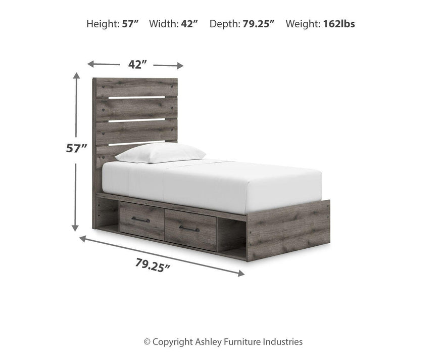 Graystorm Bed with Storage - CasaBella Furniture (San Antonio, TX)