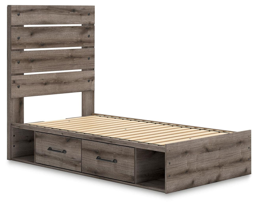 Graystorm Bed with Storage - CasaBella Furniture (San Antonio, TX)