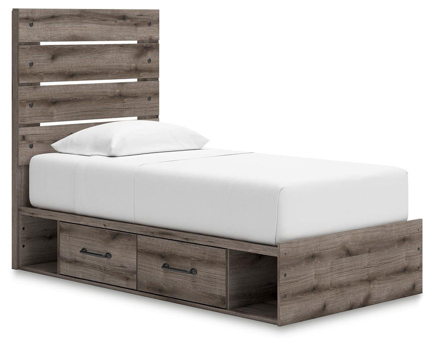 Graystorm Bed with Storage - CasaBella Furniture (San Antonio, TX)