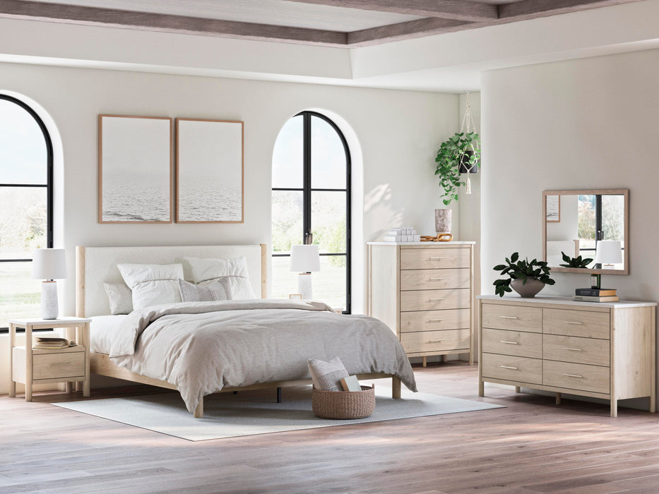 Cadmori Upholstered Bed - CasaBella Furniture (San Antonio, TX)