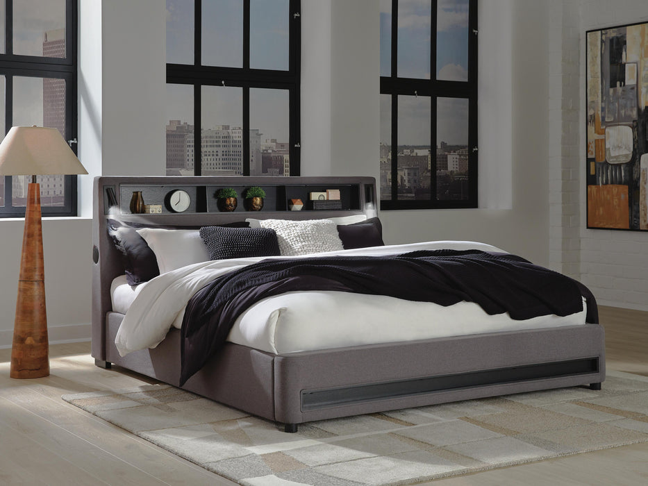 Verishaw Upholstered Bed - CasaBella Furniture (San Antonio, TX)