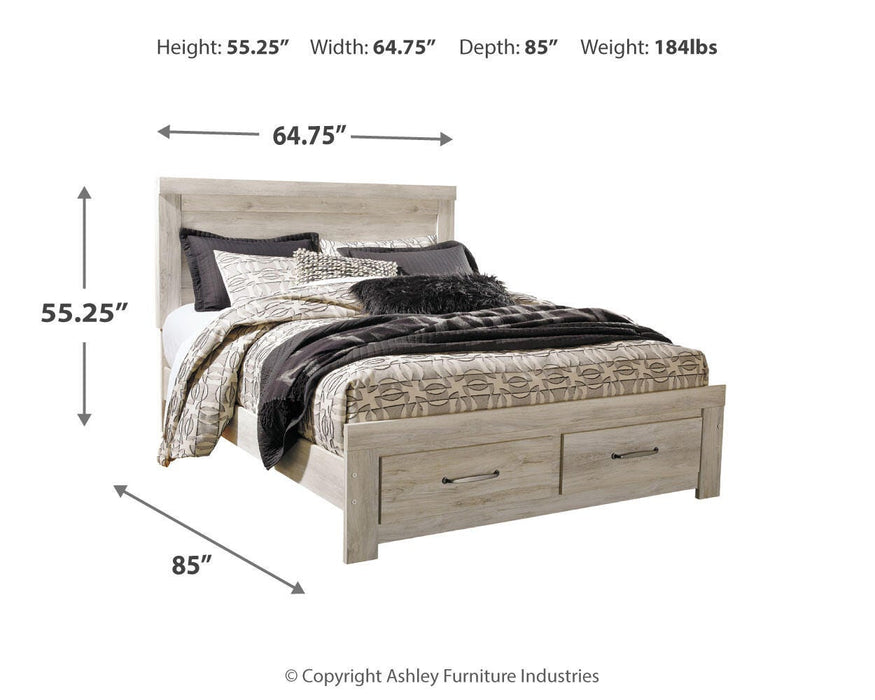 Bellaby Bed with 2 Storage Drawers - CasaBella Furniture (San Antonio, TX)