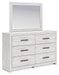 Cayboni Dresser and Mirror - CasaBella Furniture (San Antonio, TX)