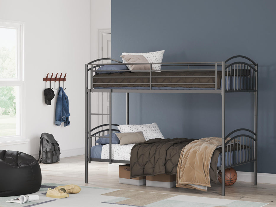Lanceburg Bunk Bed with Ladder - CasaBella Furniture (San Antonio, TX)