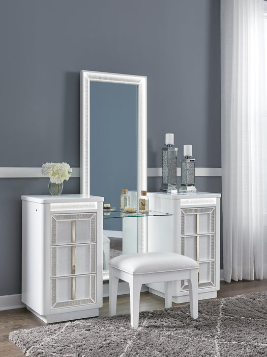 Chalanna Vanity with Mirror - CasaBella Furniture (San Antonio, TX)
