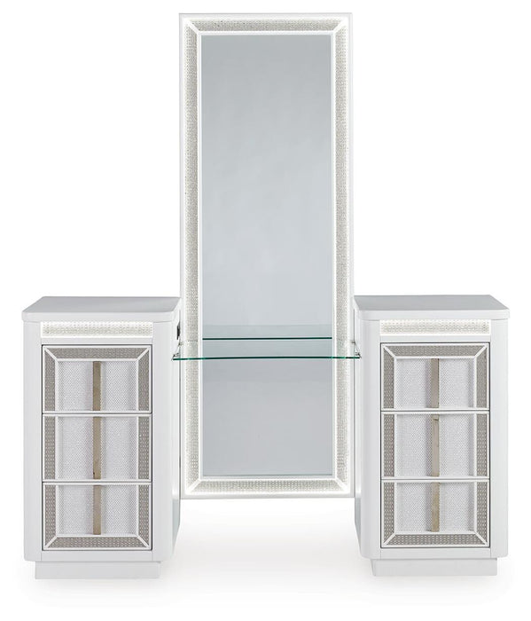 Chalanna Vanity with Mirror - CasaBella Furniture (San Antonio, TX)