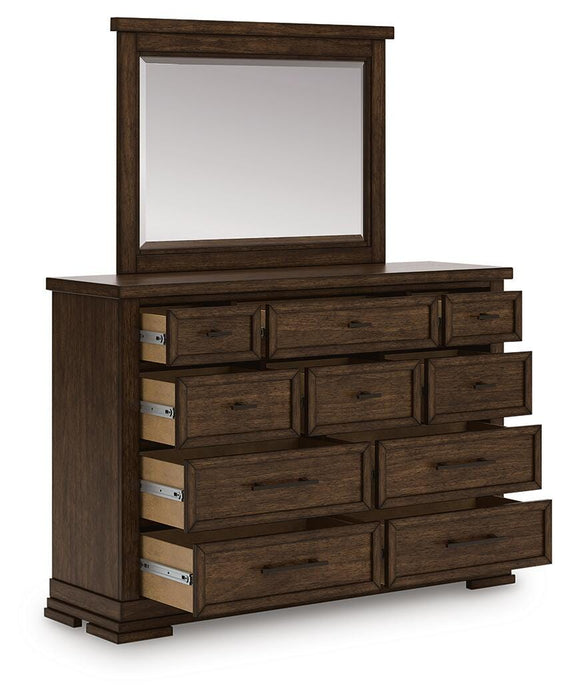 Taffenbrook Dresser and Mirror - CasaBella Furniture (San Antonio, TX)