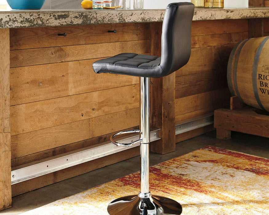 Bellatier Adjustable Height Bar Stool - CasaBella Furniture (San Antonio, TX)