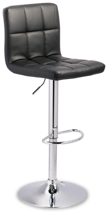 Bellatier Adjustable Height Bar Stool - CasaBella Furniture (San Antonio, TX)