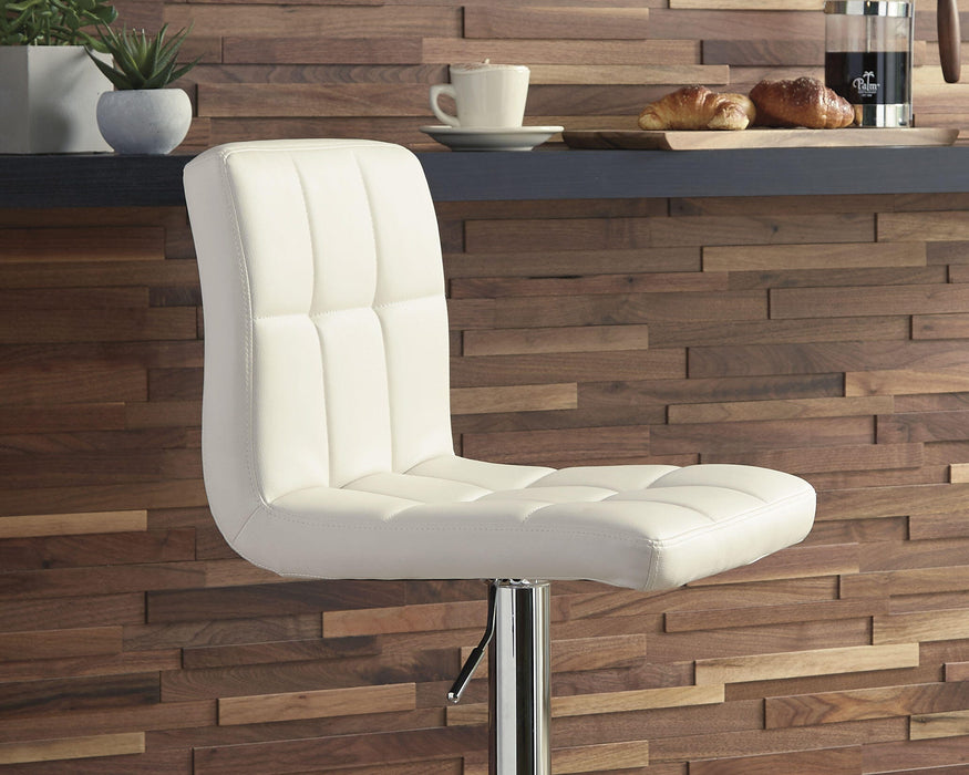Bellatier Adjustable Height Bar Stool - CasaBella Furniture (San Antonio, TX)