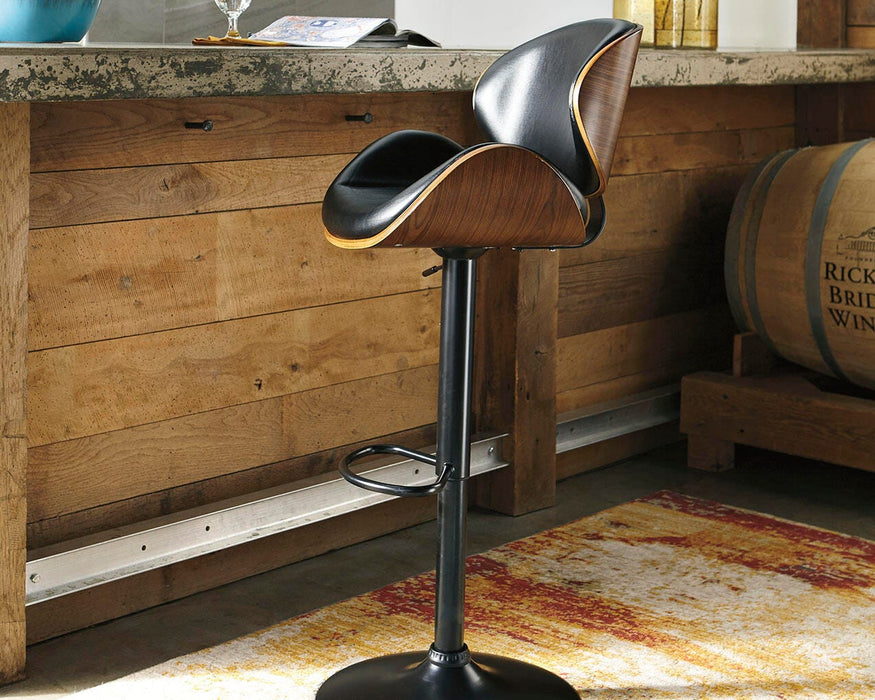 Bellatier Adjustable Height Bar Stool - CasaBella Furniture (San Antonio, TX)