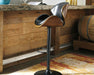 Bellatier Adjustable Height Bar Stool - CasaBella Furniture (San Antonio, TX)