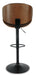 Bellatier Adjustable Height Bar Stool - CasaBella Furniture (San Antonio, TX)