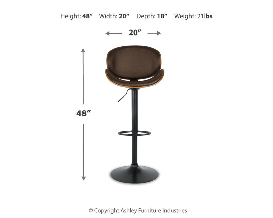 Bellatier Adjustable Height Bar Stool - CasaBella Furniture (San Antonio, TX)