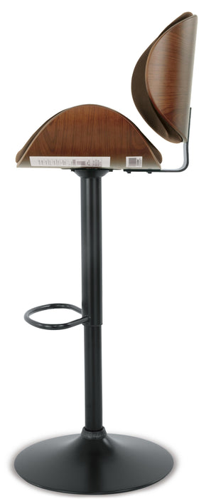 Bellatier Adjustable Height Bar Stool - CasaBella Furniture (San Antonio, TX)