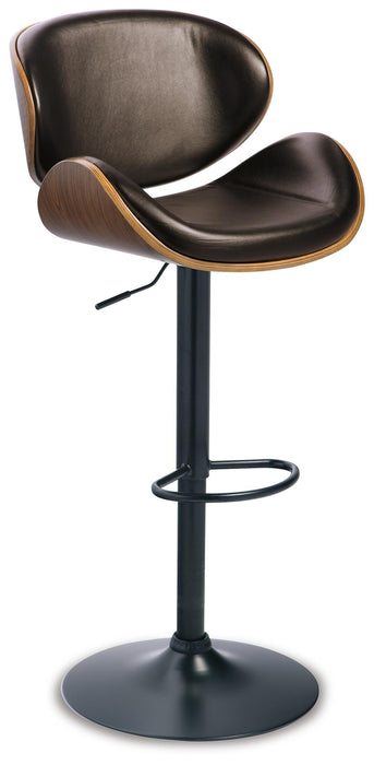 Bellatier Adjustable Height Bar Stool - CasaBella Furniture (San Antonio, TX)
