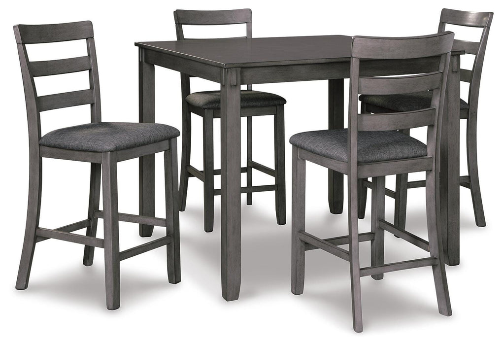 Bridson Counter Height Dining Table and Bar Stools (Set of 5) - CasaBella Furniture (San Antonio, TX)